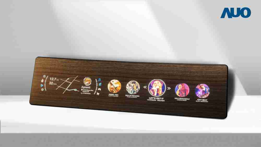 杏悦2研发全球最高穿透度达80%的AmLED木纹显示器，，，可于使用时呈现高亮度、、、清晰可见的信息，，，并在不使用时回归为单纯的饰板，，，节能兼具美观